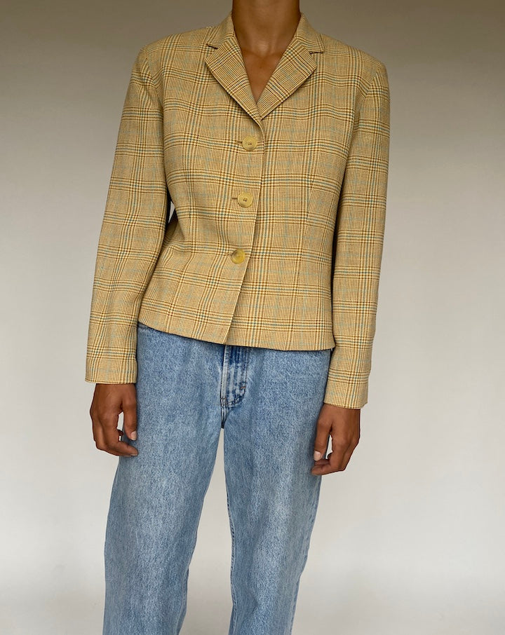 VINTAGE BEIGE BLAZER 1228-3