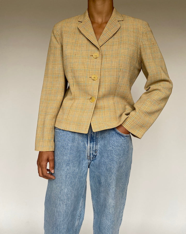 VINTAGE BEIGE BLAZER 1228-4