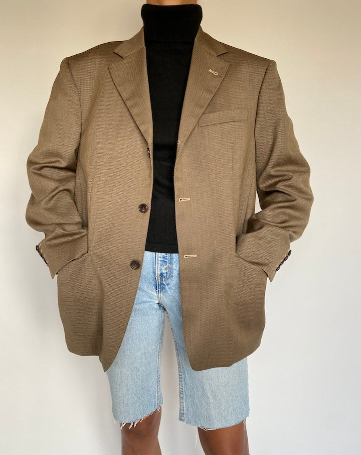 VINTAGE BEIGE BLAZER 1382-2