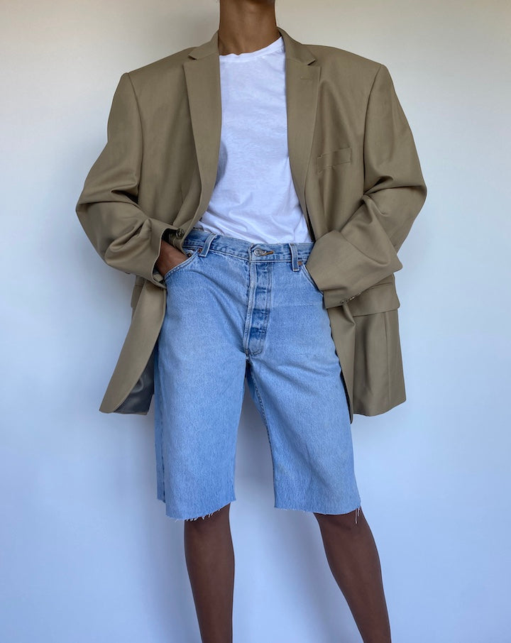 VINTAGE BEIGE BLAZER-2
