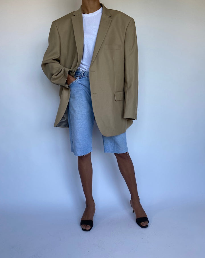 VINTAGE BEIGE BLAZER-3