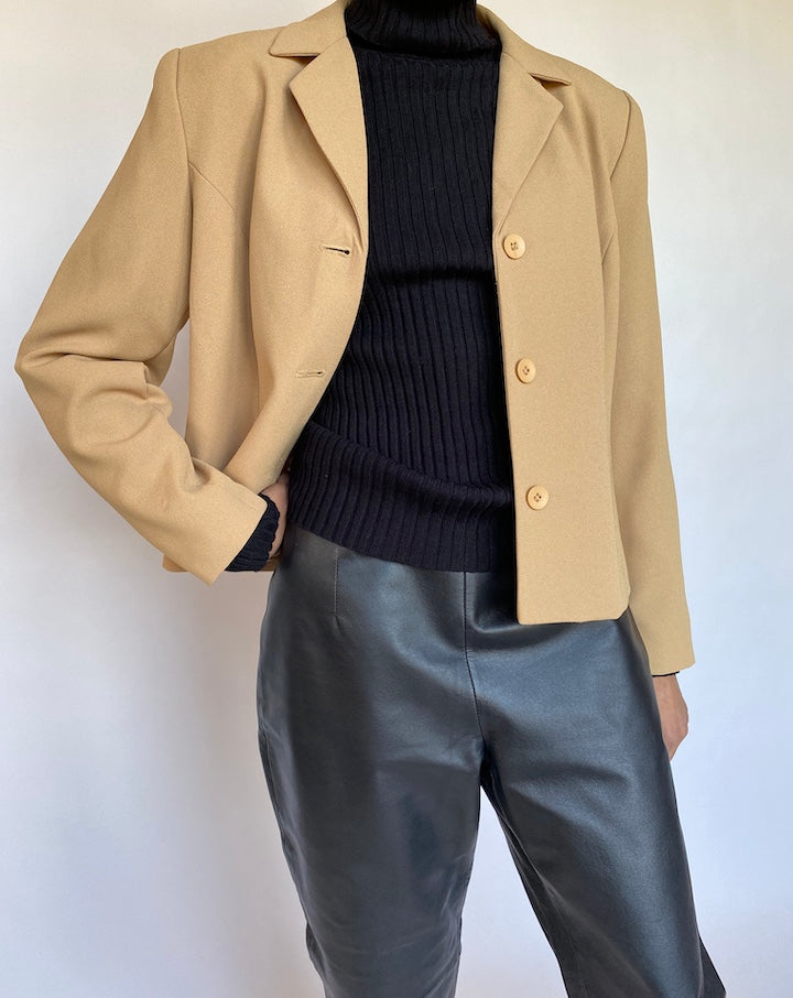 VINTAGE BEIGE BLAZER 563-2