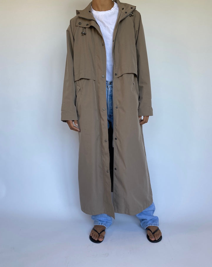 VINTAGE BEIGE LONG COAT 982