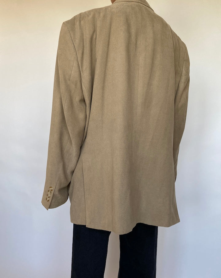 VINTAGE BEIGE OVERSIZED BLAZER 611-2