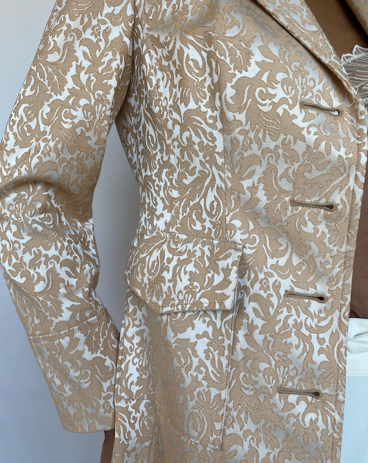 VINTAGE BEIGE PAISLEY JACKET 704-3