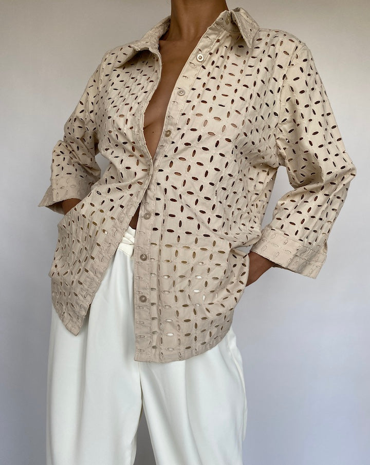 VINTAGE BEIGE SHIRT 759-3