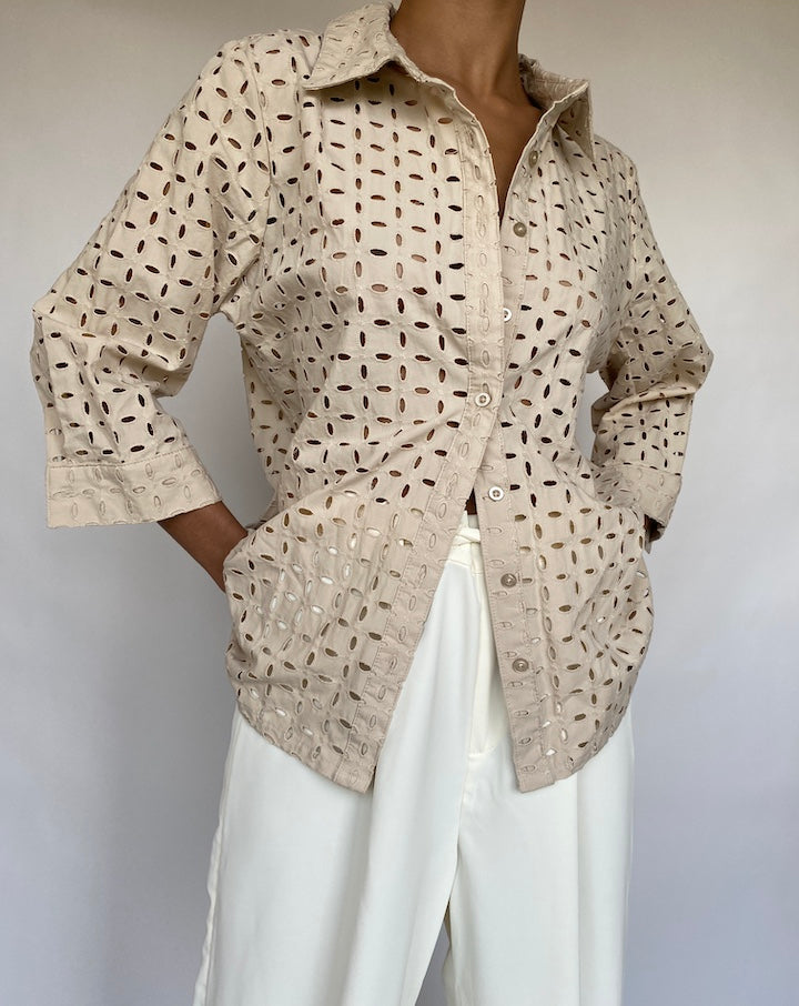 VINTAGE BEIGE SHIRT 759-4
