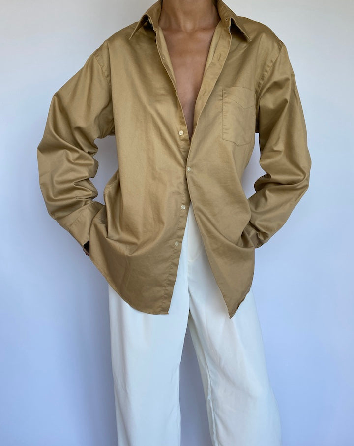 VINTAGE BEIGE SHIRT 953-5