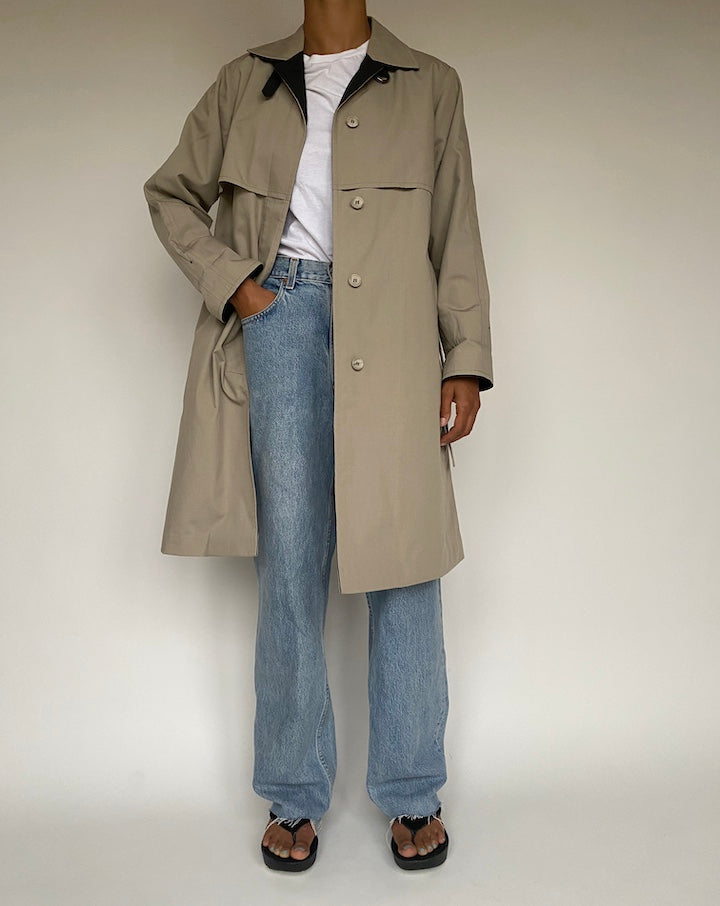 VINTAGE BEIGE TRENCH COAT 1209