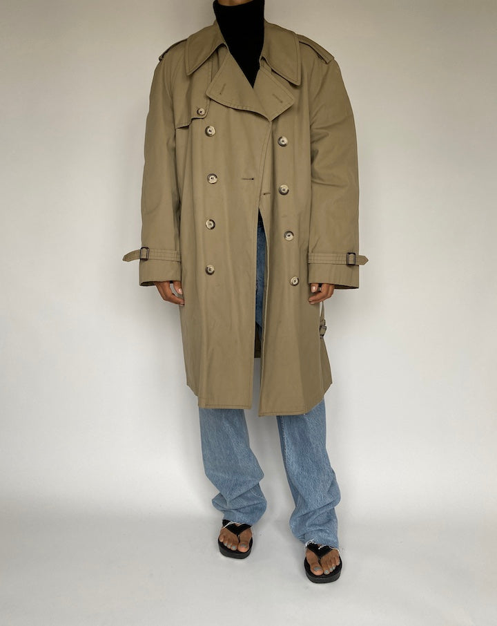 VINTAGE BEIGE TRENCH COAT 1452-4