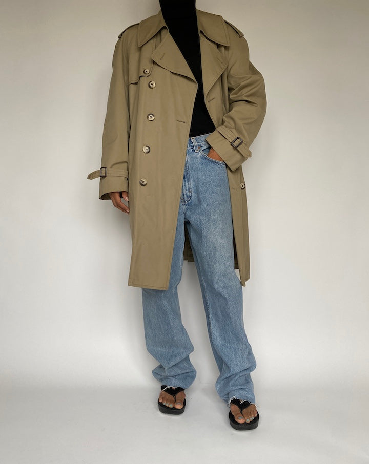 VINTAGE BEIGE TRENCH COAT 1452