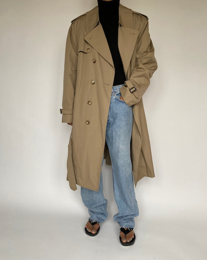 VINTAGE BEIGE TRENCH COAT 1467