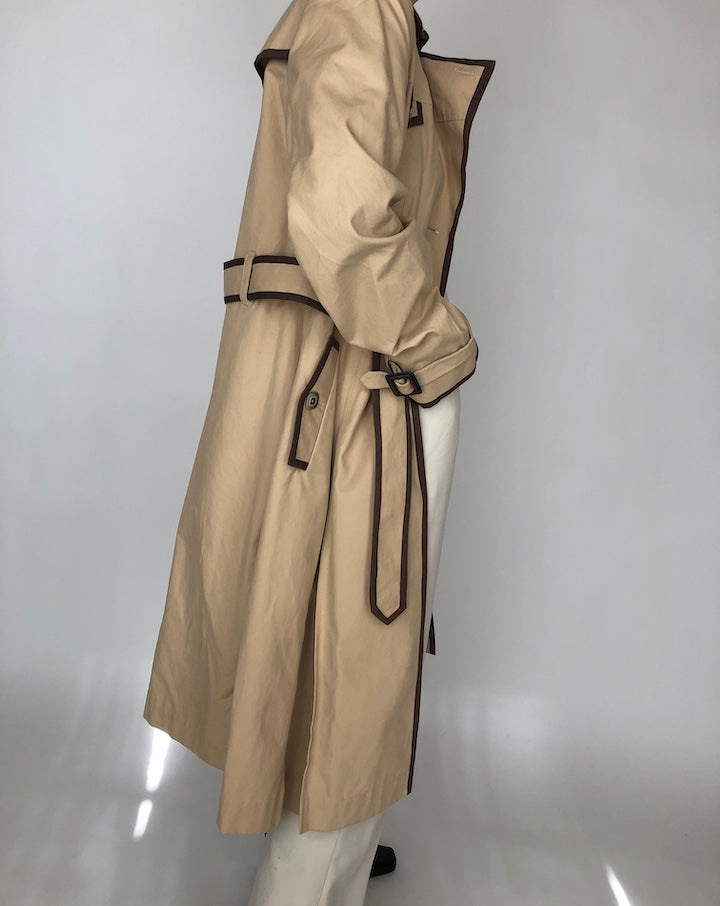 VINTAGE BEIGE TRENCH COAT-3