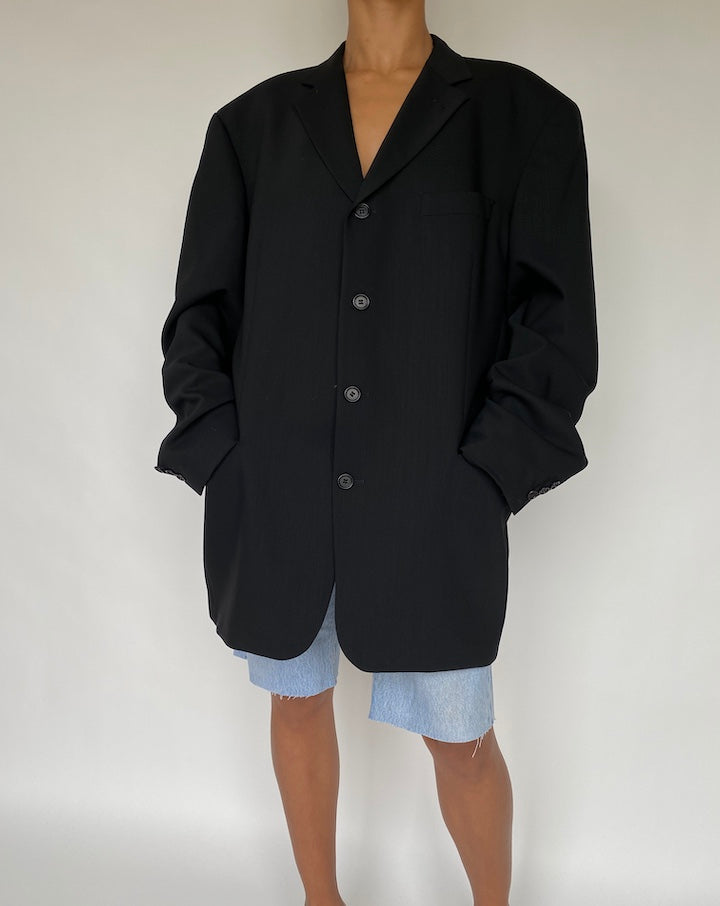 VINTAGE BLACK BLAZER 815-3
