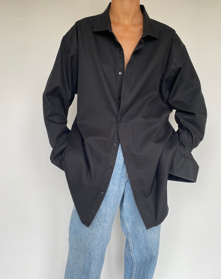 VINTAGE BLACK CALVIN KLEIN SHIRT 1276