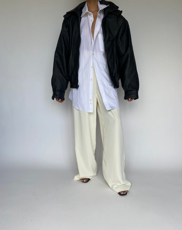 VINTAGE BLACK LEATHER JACKET 879