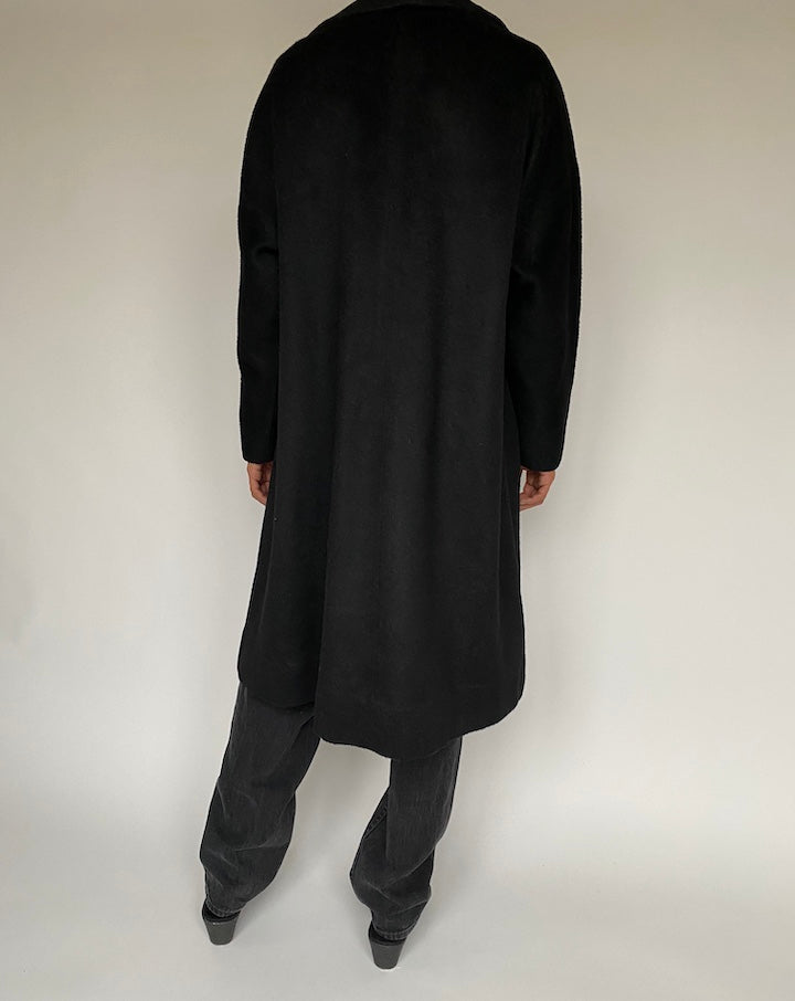 VINTAGE BLACK LONG COAT 1432-2