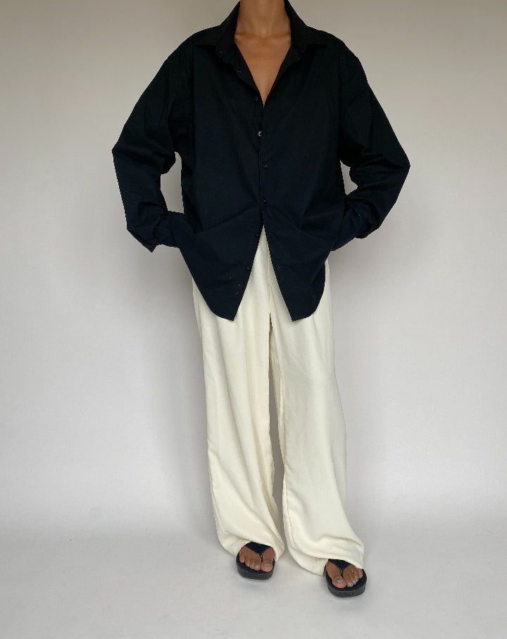 VINTAGE BLACK OVERSIZED SHIRT 1250