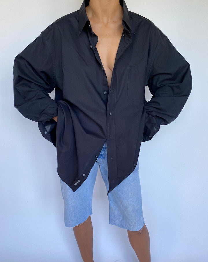 VINTAGE BLACK SHIRT 938-2