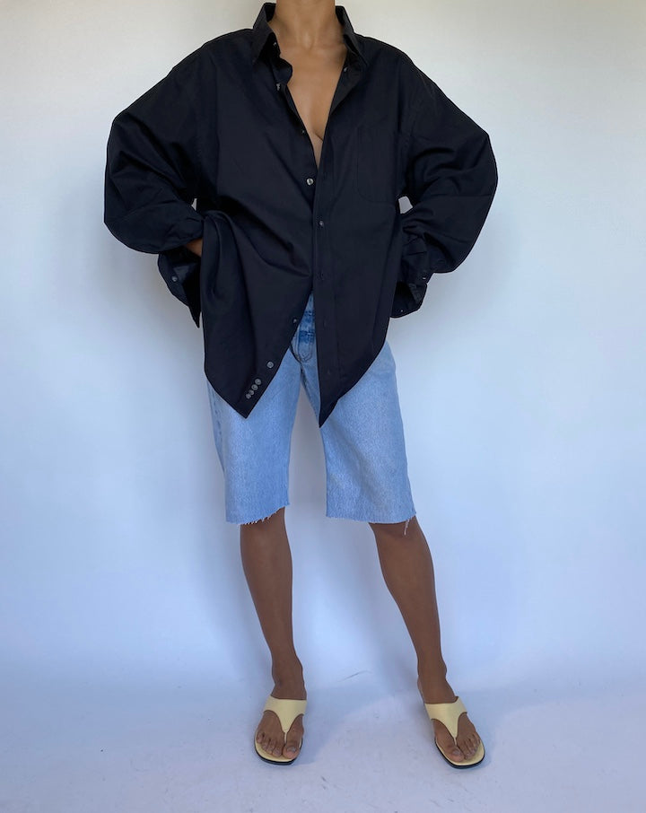 VINTAGE BLACK SHIRT 938-3