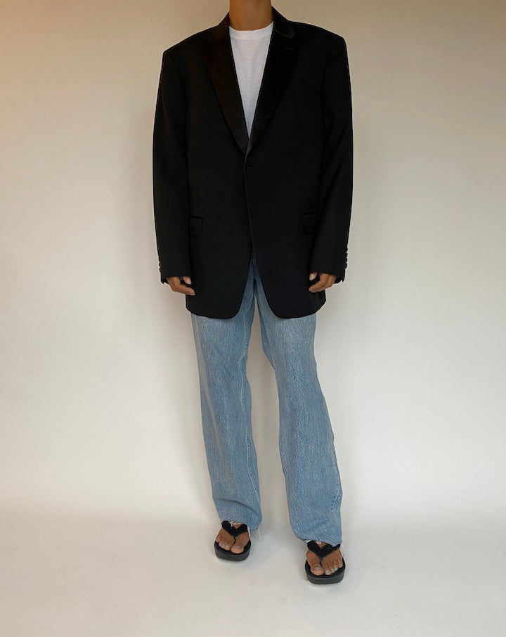 VINTAGE BLACK TOMMY HILFIGER BLAZER 1318
