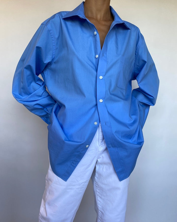VINTAGE BLUE OVERSIZED SHIRT 697
