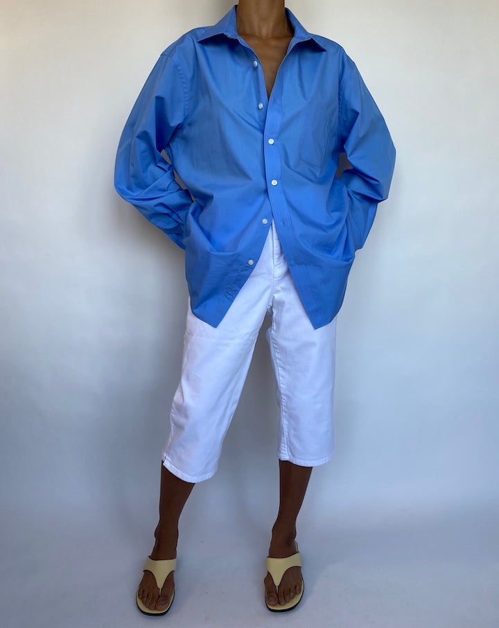 VINTAGE BLUE OVERSIZED SHIRT 697