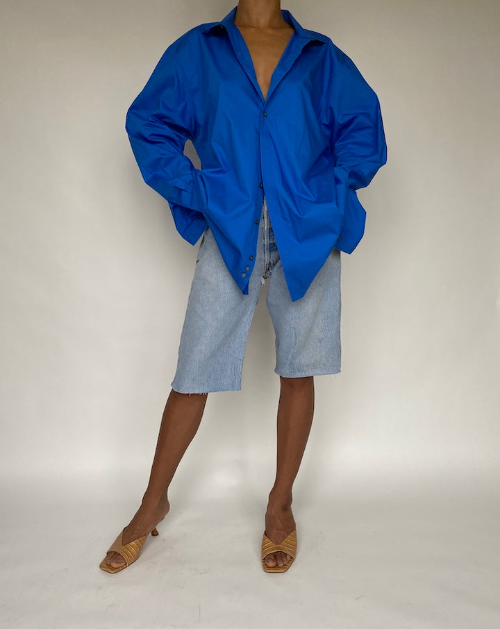 VINTAGE BLUE OVERSIZED SHIRT 782
