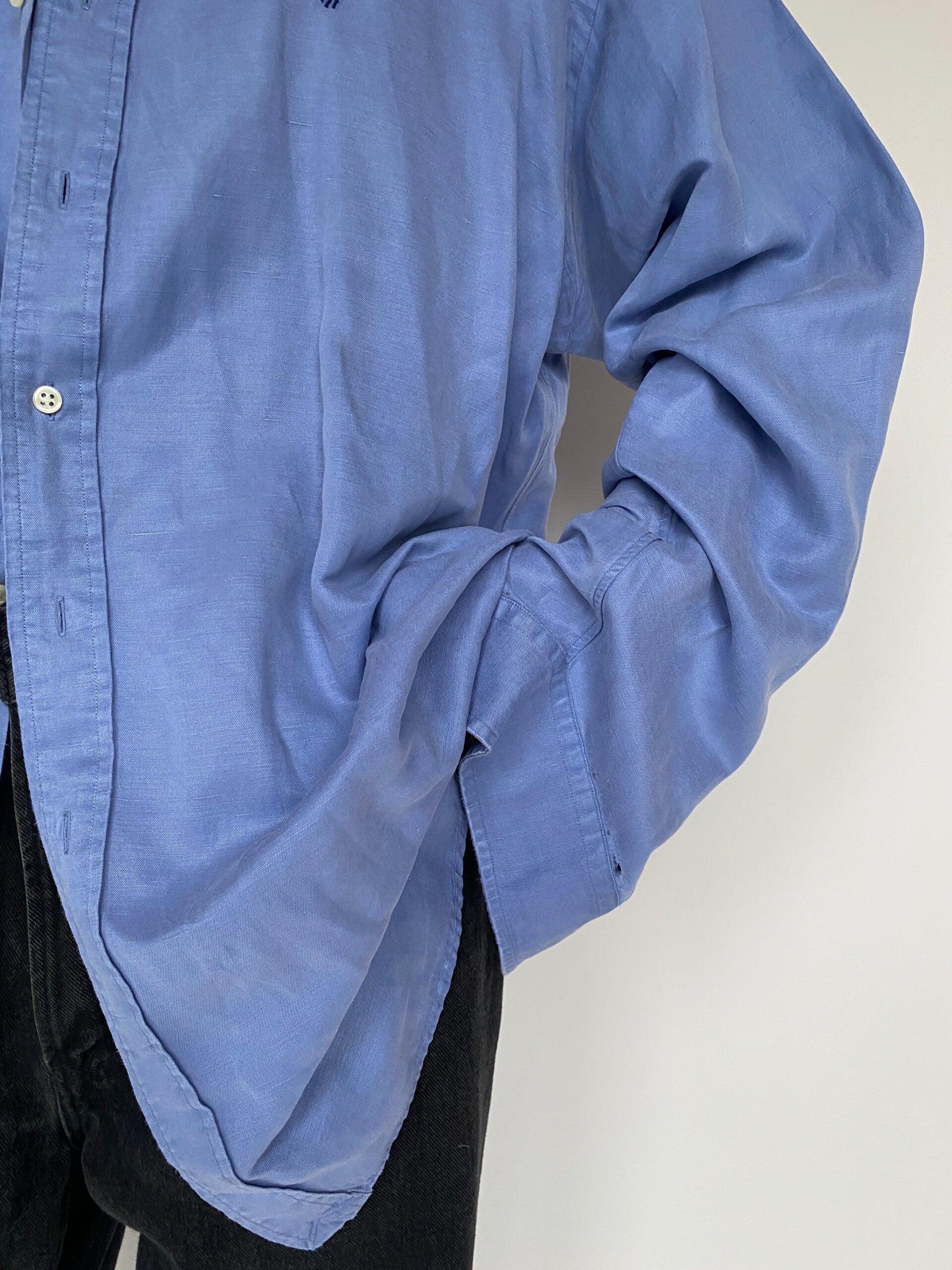 VINTAGE BLUE RALPH LAUREN SHIRT 1438-2