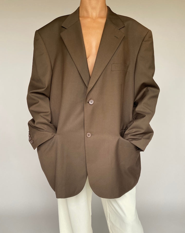 VINTAGE BROWN BLAZER 1042-3