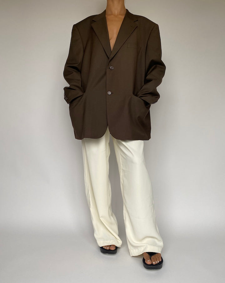 VINTAGE BROWN BLAZER 1042