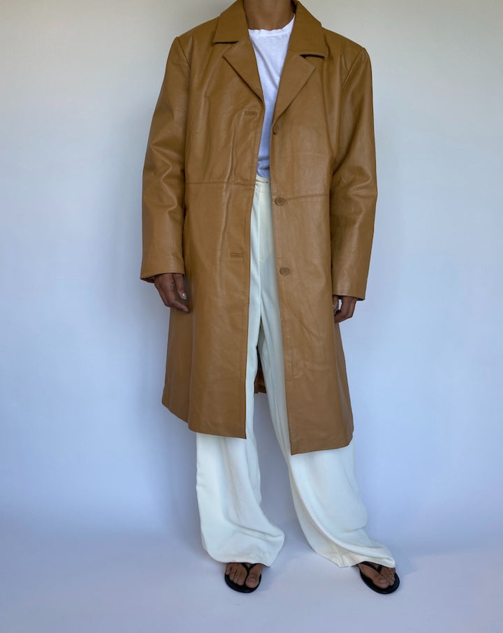 VINTAGE BROWN LEATHER JACKET 946