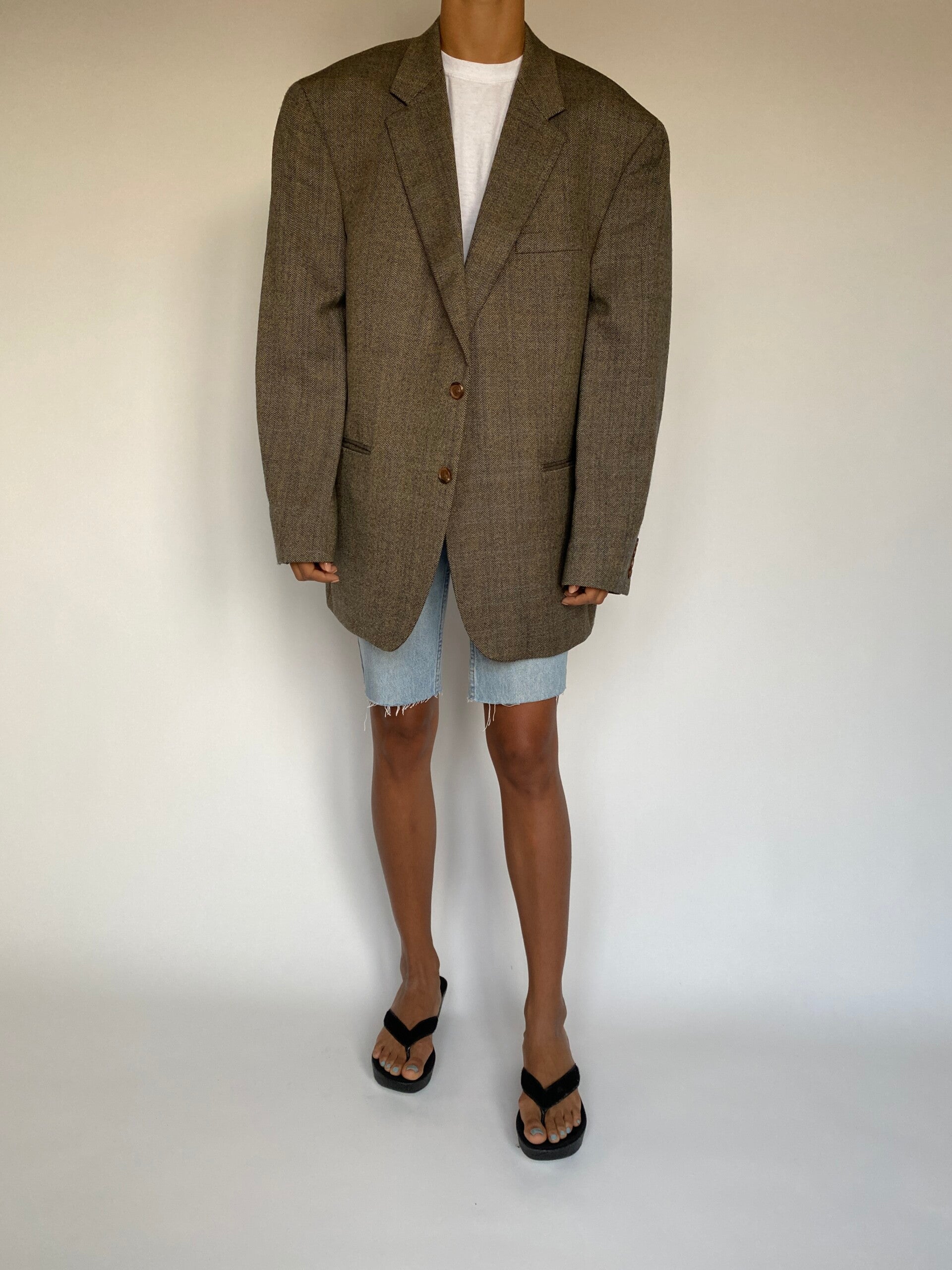 VINTAGE BROWN RALPH LAUREN BLAZER 1374