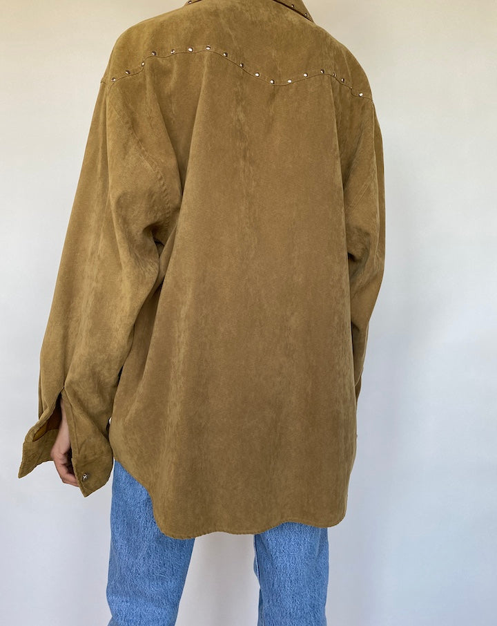 VINTAGE BROWN SHIRT 604-2