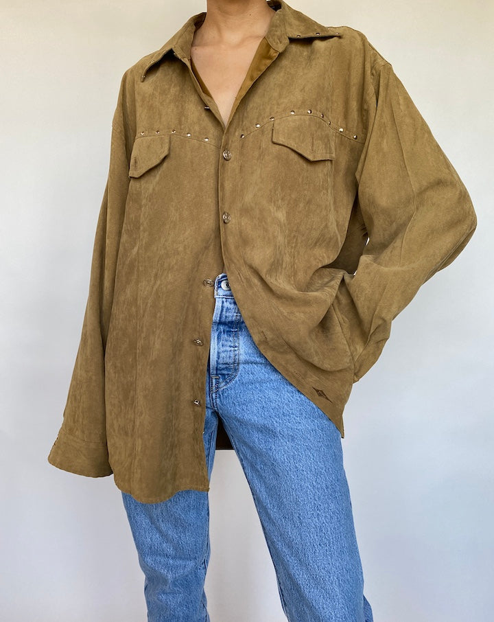 VINTAGE BROWN SHIRT 604