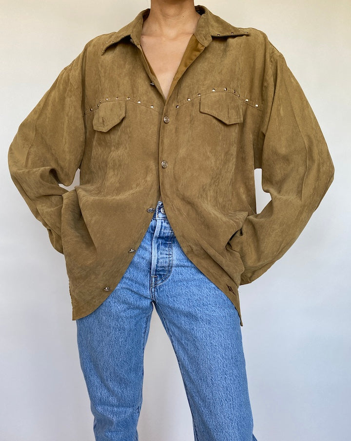 VINTAGE BROWN SHIRT 604