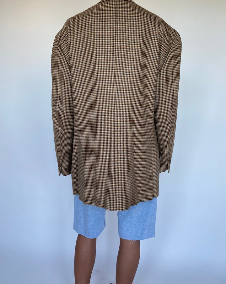 VINTAGE BROWN WOOL BLAZER 898-2