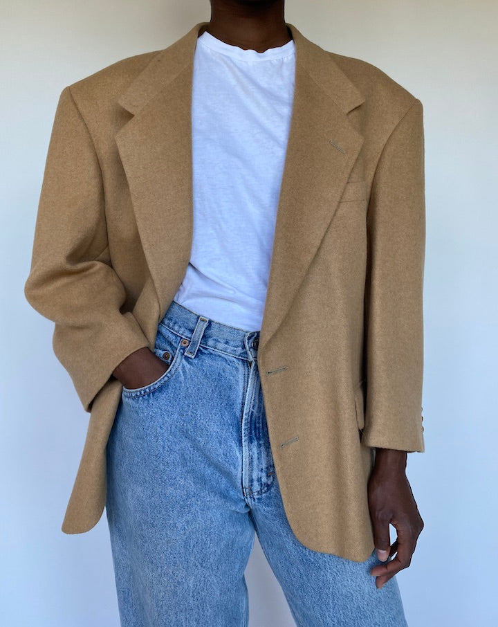 VINTAGE CAMEL HAIR BLAZER 1130