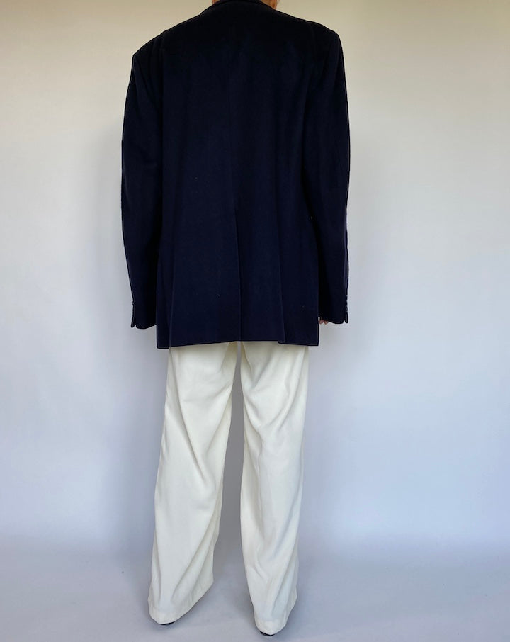VINTAGE CASHMERE AND WOOL BLAZER 1081-2