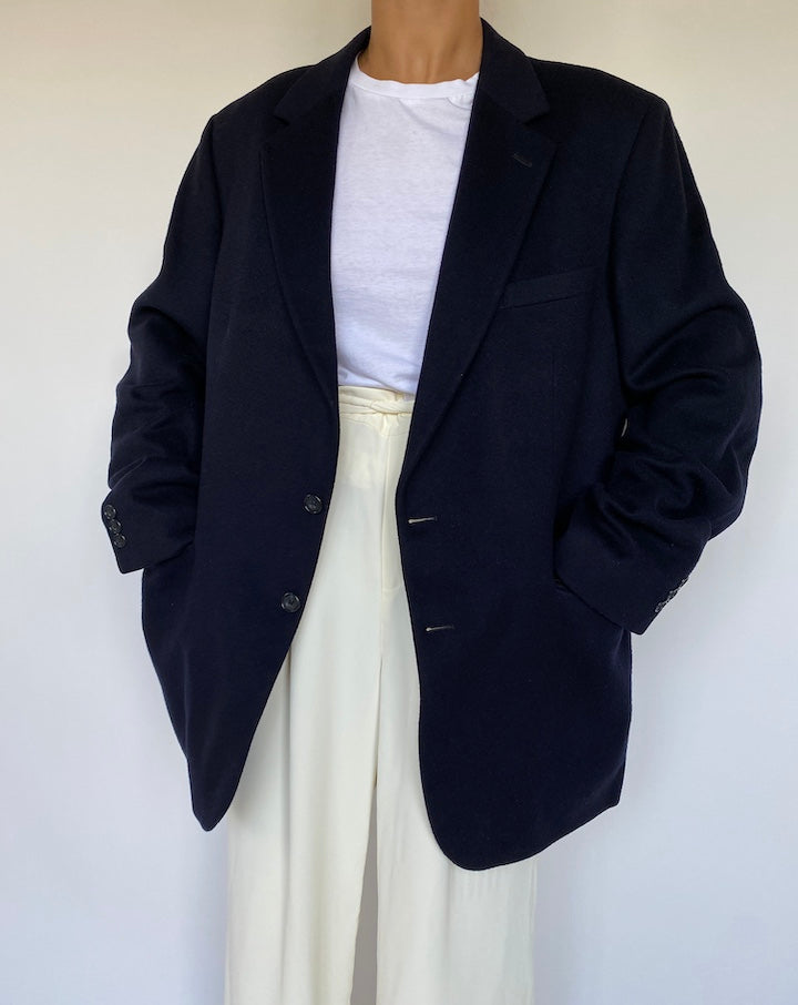 VINTAGE CASHMERE AND WOOL BLAZER 1081