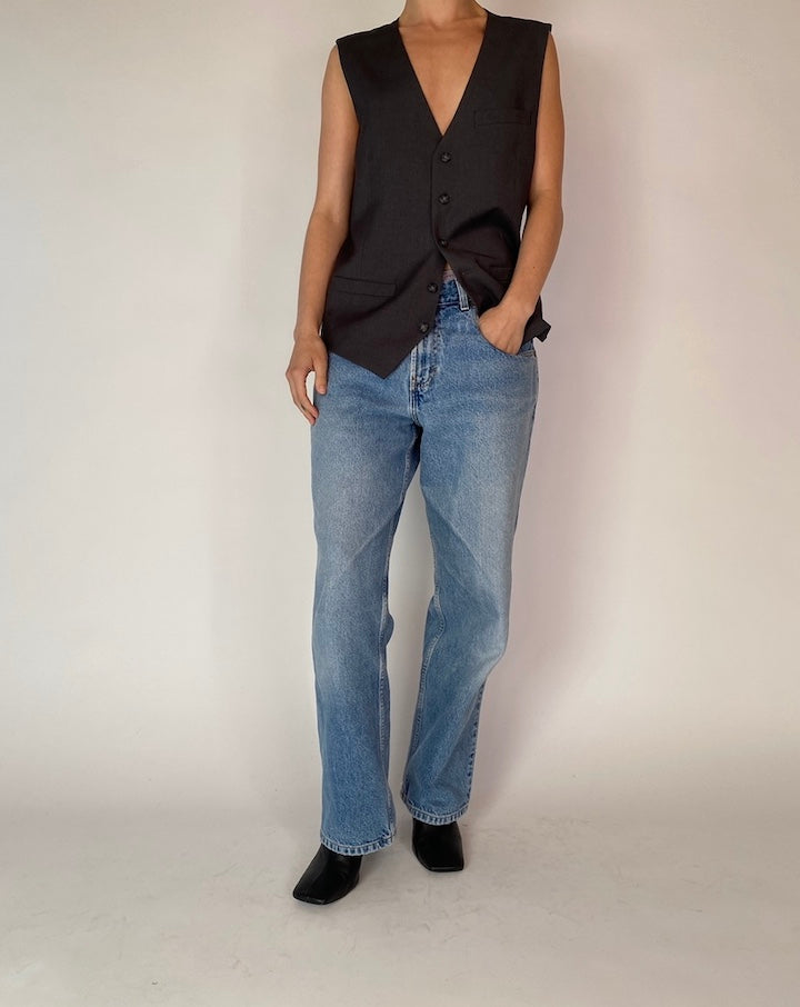 VINTAGE CHARCOAL VEST 4228