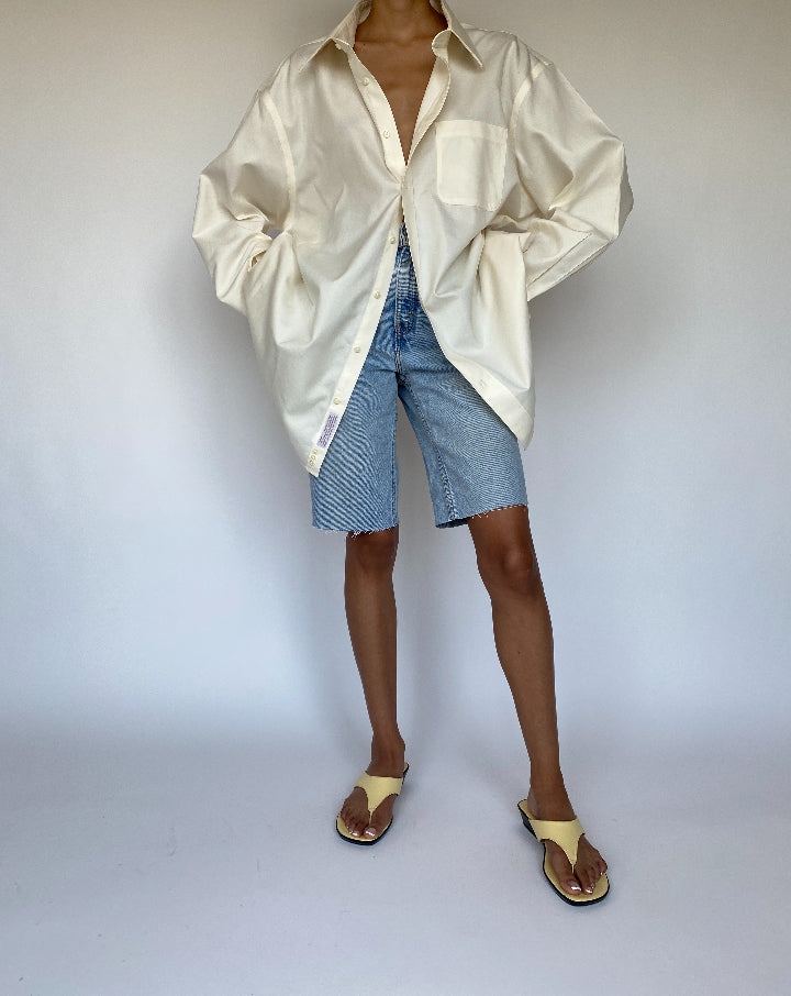 VINTAGE CREAM OVERSIZED SHIRT 854