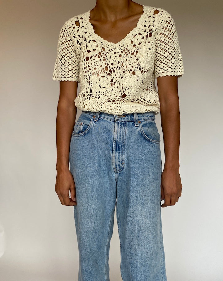 VINTAGE CROCHET TOP 578
