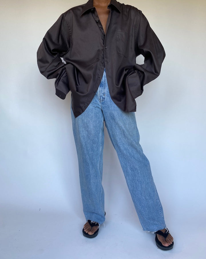 VINTAGE DARK BROWN SHIRT 1315