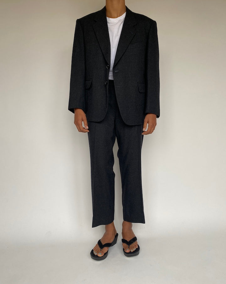 VINTAGE DARK GREY SUIT 1233-5