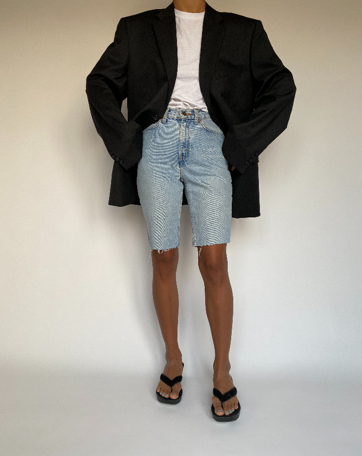 VINTAGE DARK GREY WOOL BLAZER 1370