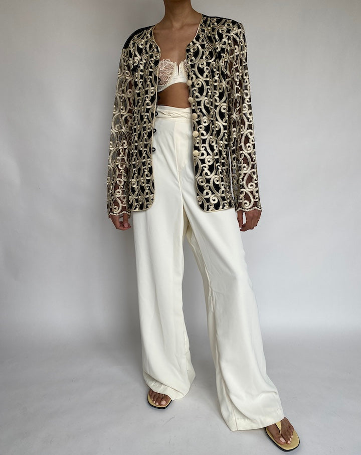 VINTAGE DETAILED CARDIGAN-JACKET 653