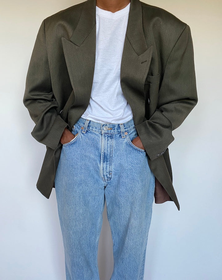 VINTAGE DOUBLE BREASTED BLAZER 1291