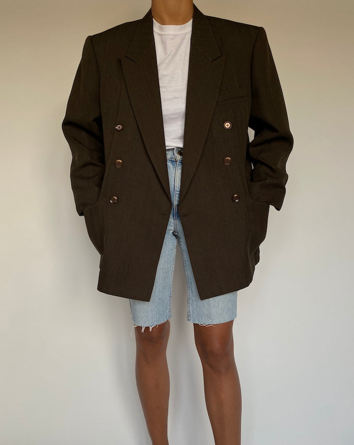 VINTAGE DOUBLE BREASTED BLAZER 1376