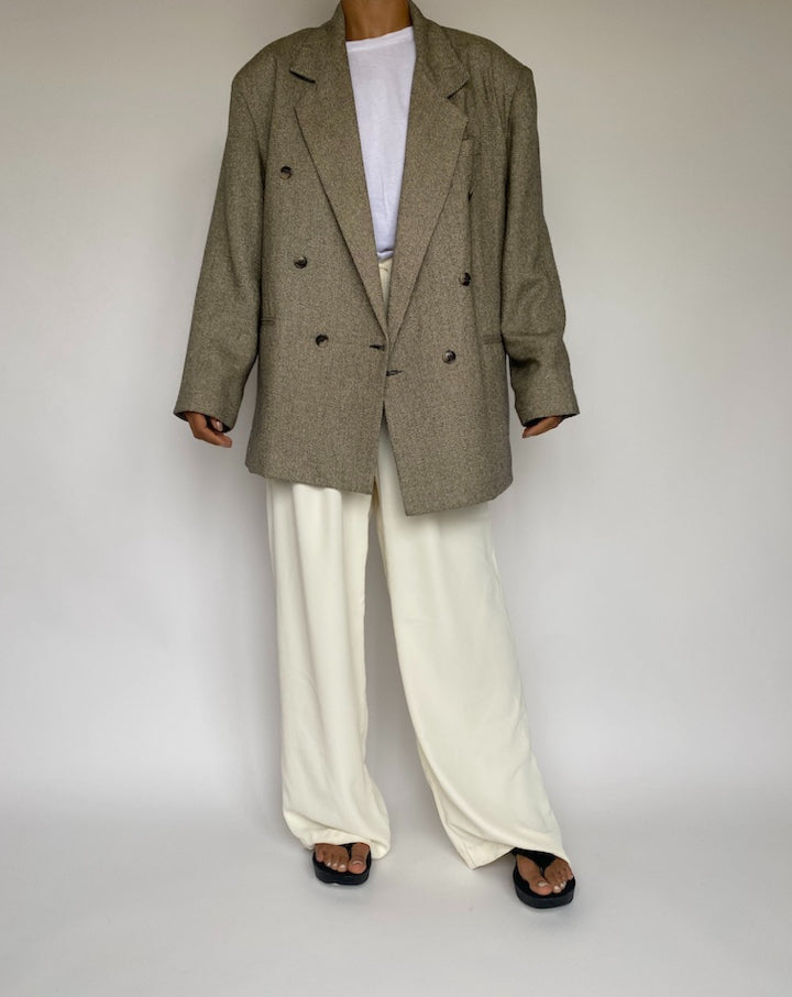 VINTAGE DOULE BREASTED BLAZER 1053